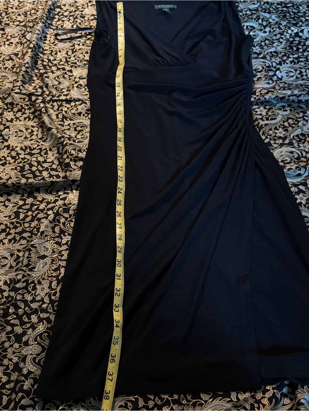 Lauren Ralph Lauren Black Sleeveless Midi Dress